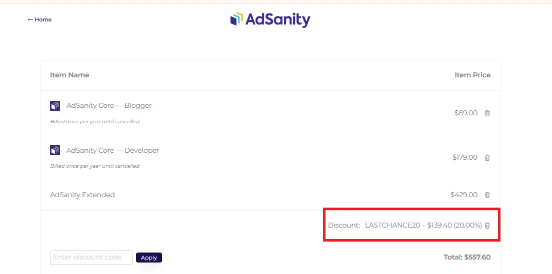 Adsanityplugin 20 perfect off on plans